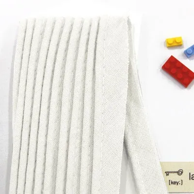 Natural Linen Piping Tape - In White - 3 yards - One pack / 81716