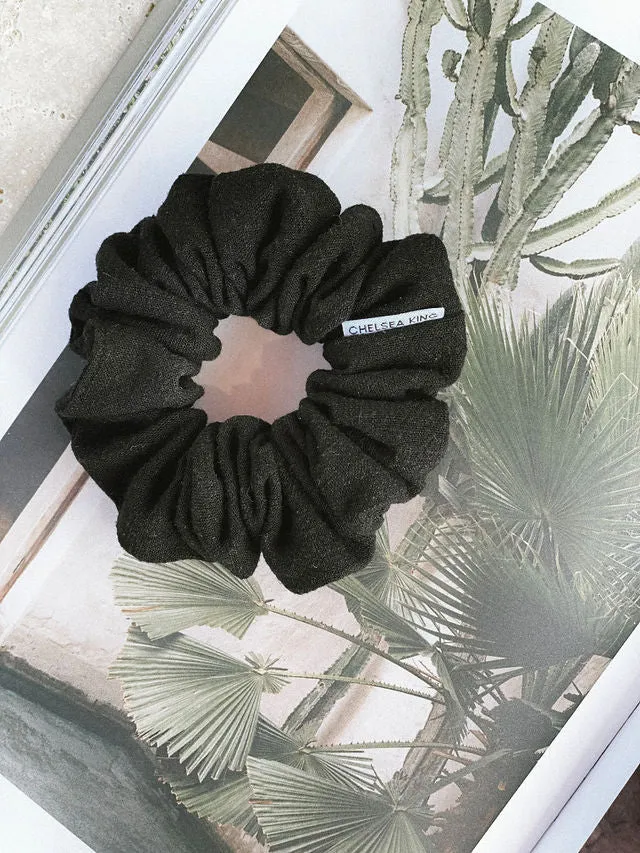 Natural Linen Scrunchie