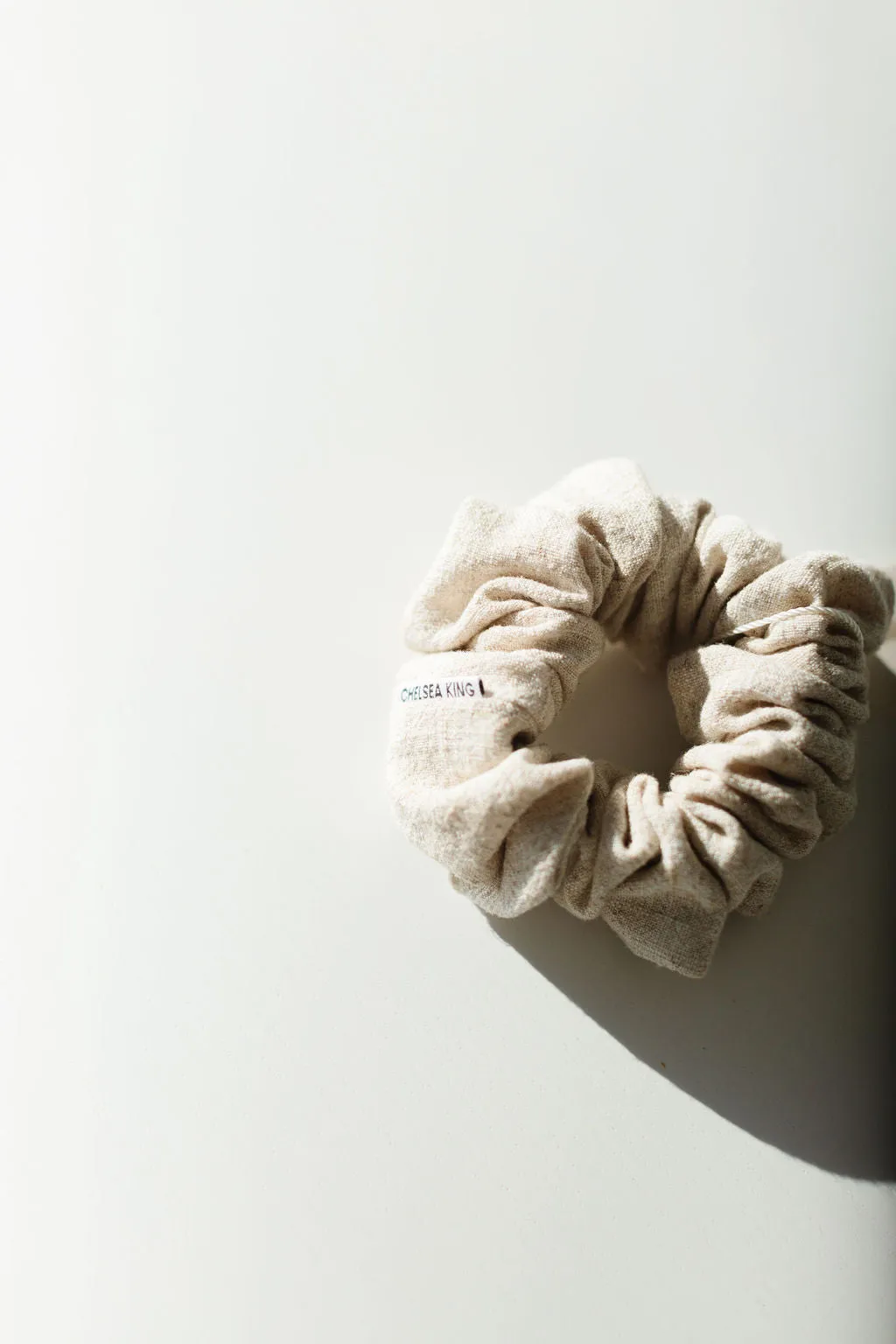 Natural Linen Scrunchie