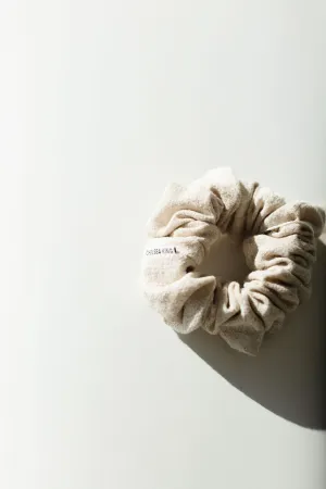 Natural Linen Scrunchie