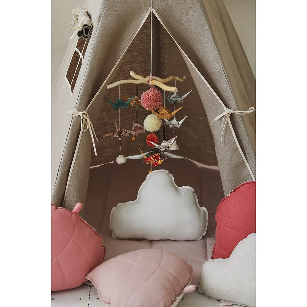 Natural Linen Teepee - Beige