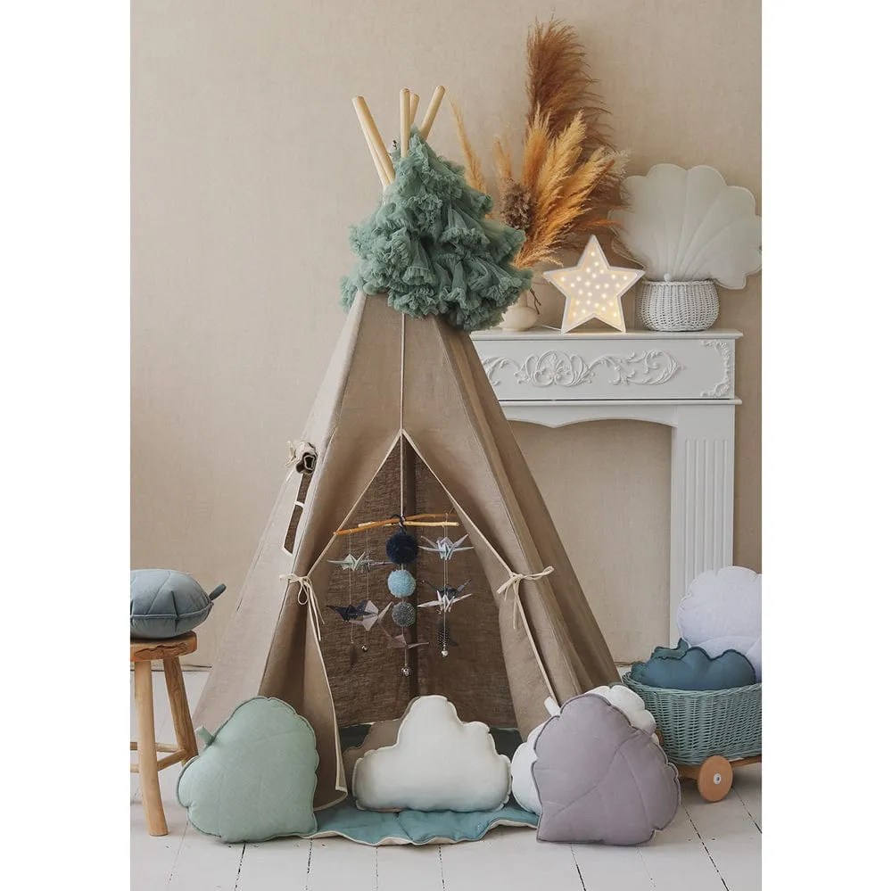 Natural Linen Teepee - Beige