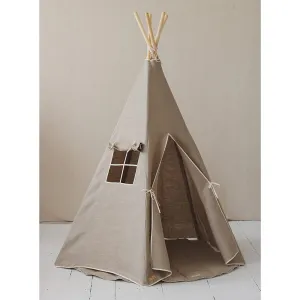 Natural Linen Teepee - Beige