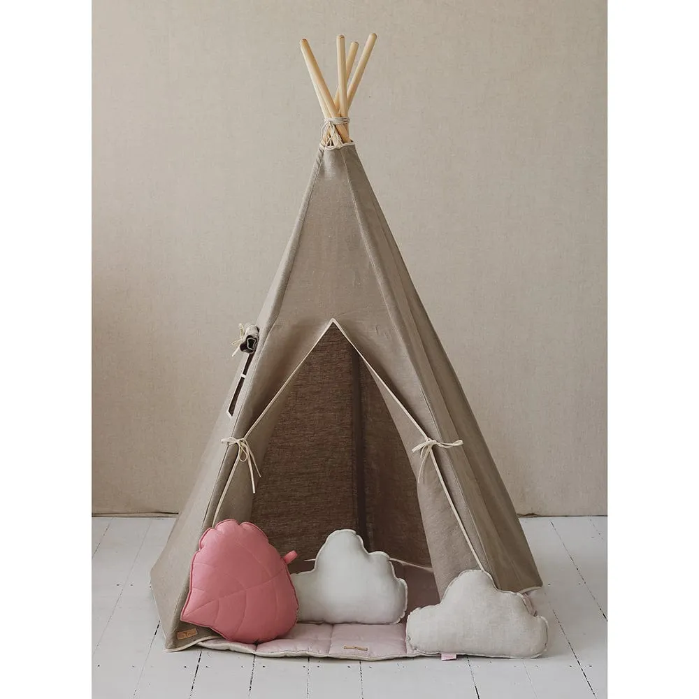 Natural Linen Teepee - Beige