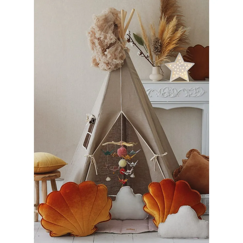 Natural Linen Teepee - Beige