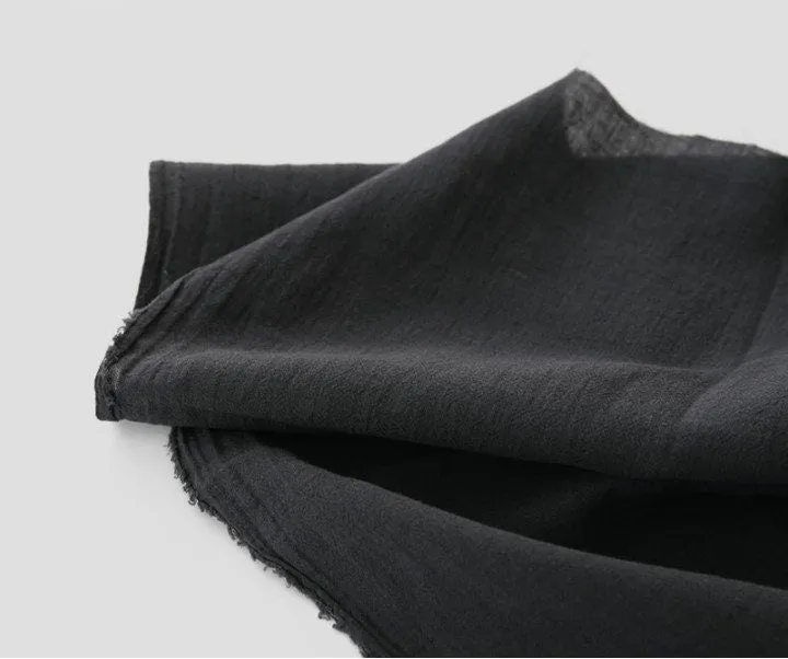 Natural Pre-Washed Linen Wrinkled Gauze - In Four Colors - 56" Wide - By the Yard /53653