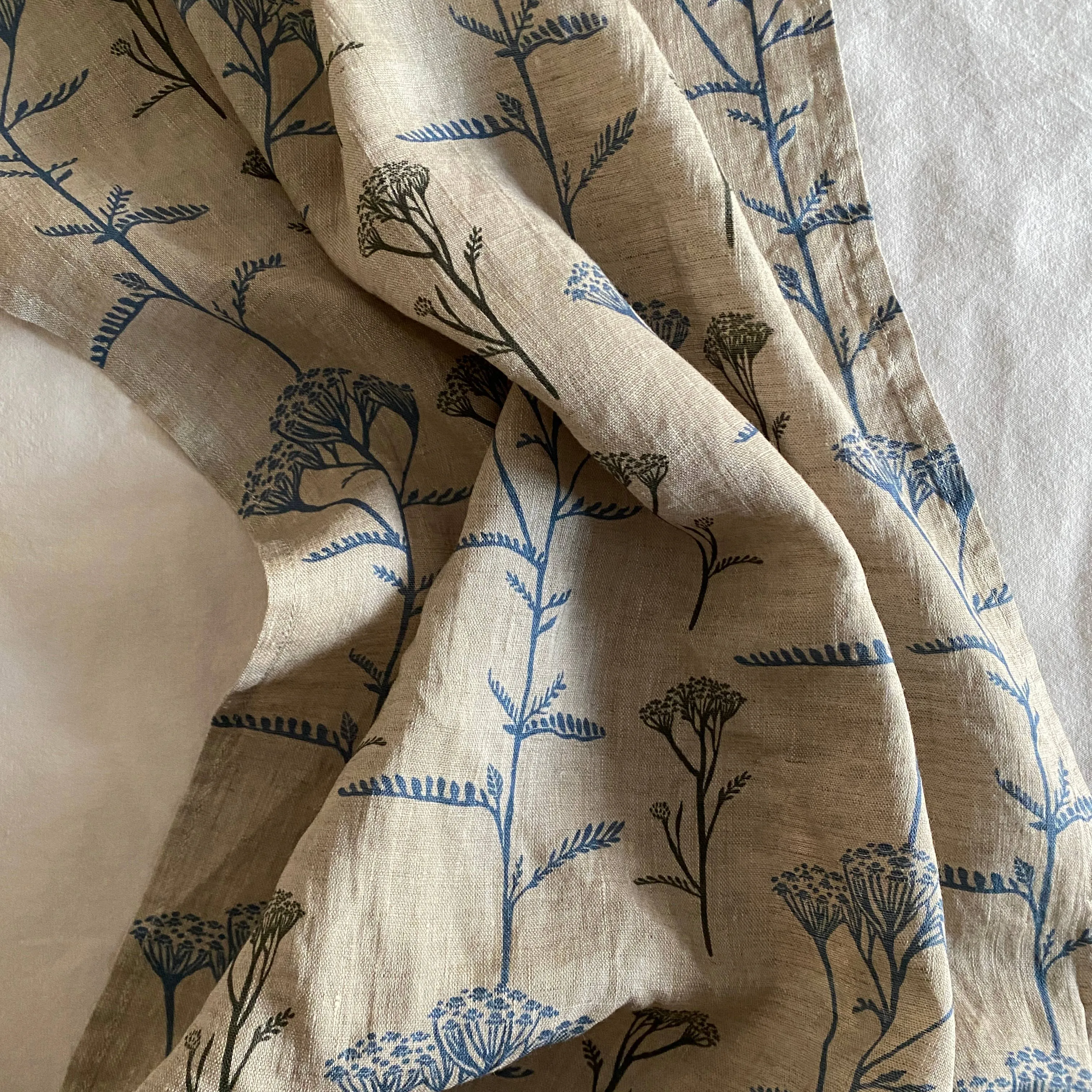 Natural Yarrow - Linen Tea Towel