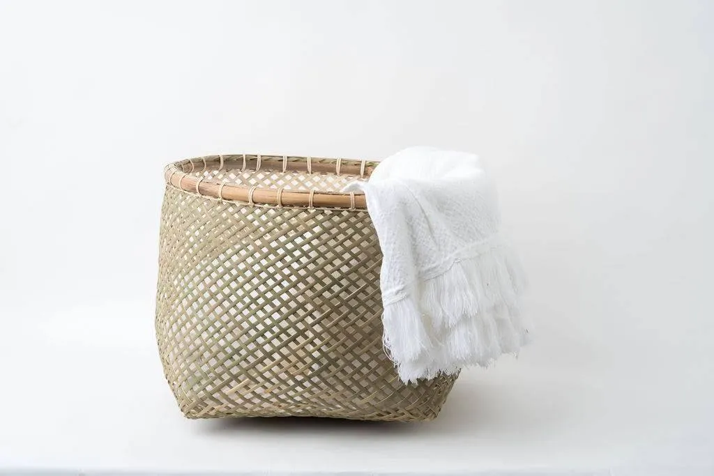 Neepa Hut Handwoven Bamboo Basket