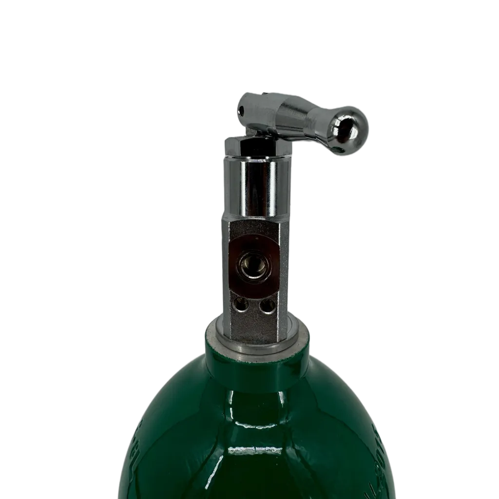 New Medical D Aluminum Oxygen Cylinder CGA870 Toggle Valve