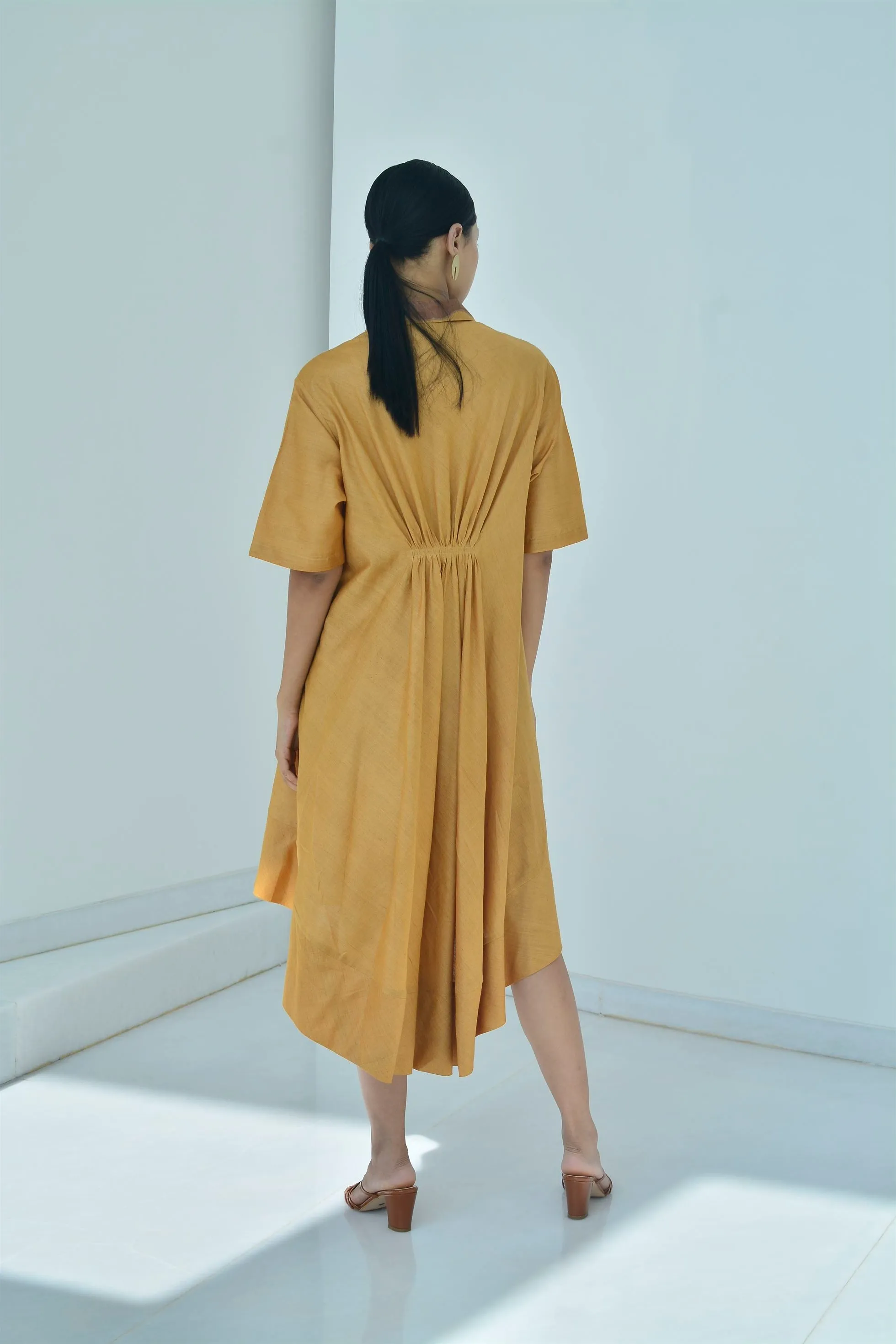 New Season Summer to Fall 2024-Kaftan Embroidered Silk Amber-A/TS/039-Suzanne-Fashion Edit Hemji