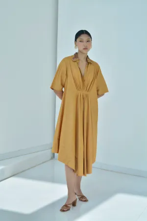 New Season Summer to Fall 2024-Kaftan Embroidered Silk Amber-A/TS/039-Suzanne-Fashion Edit Hemji