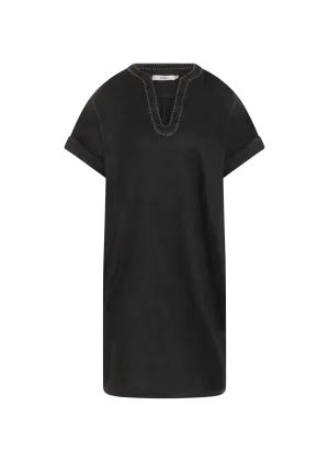 NORALIE DARK GREY LINEN DRESS