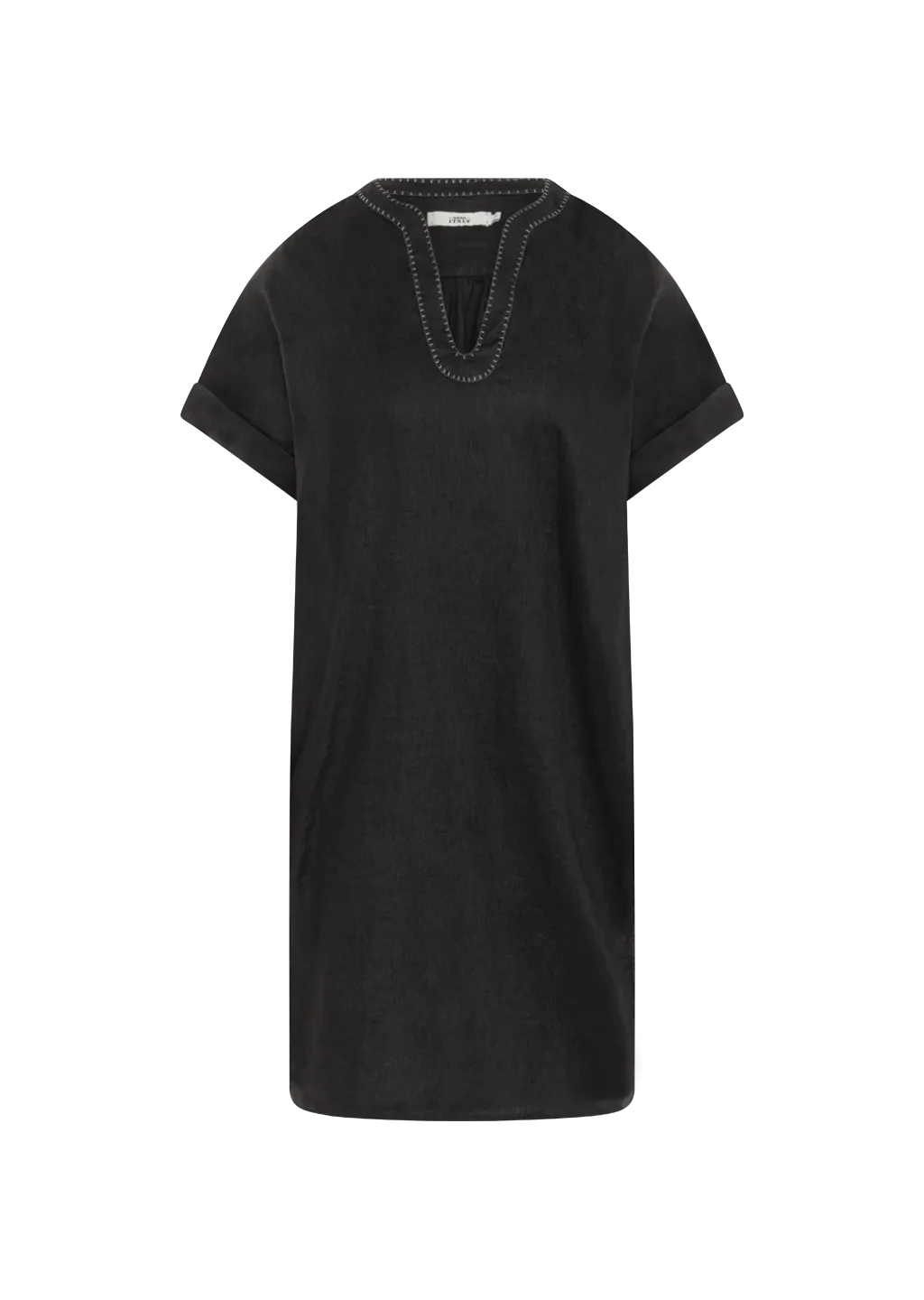 NORALIE DARK GREY LINEN DRESS