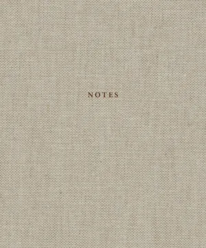 Notebook: Natural Linen & Dark Brown