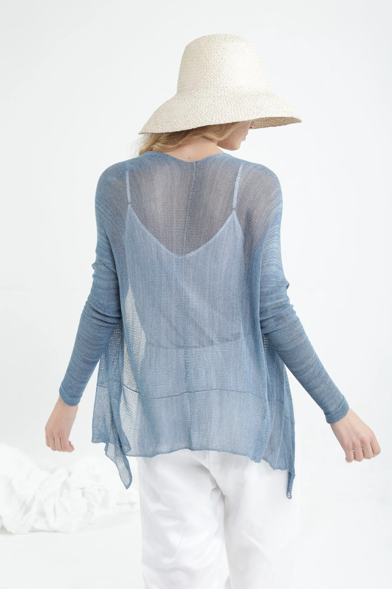 Nude Light Powder Pink Light Pas Bamboo Cardigan