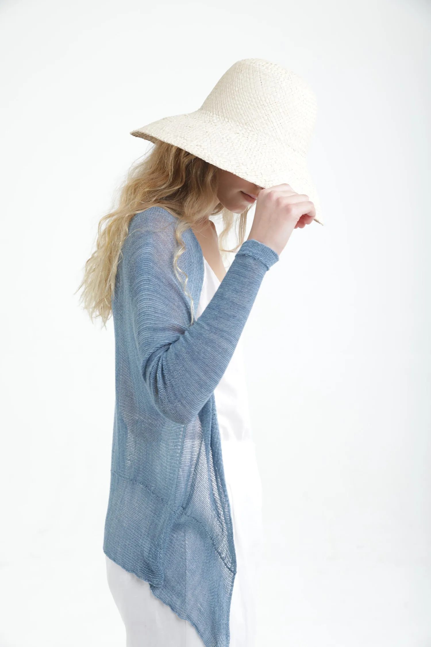 Nude Light Powder Pink Light Pas Bamboo Cardigan