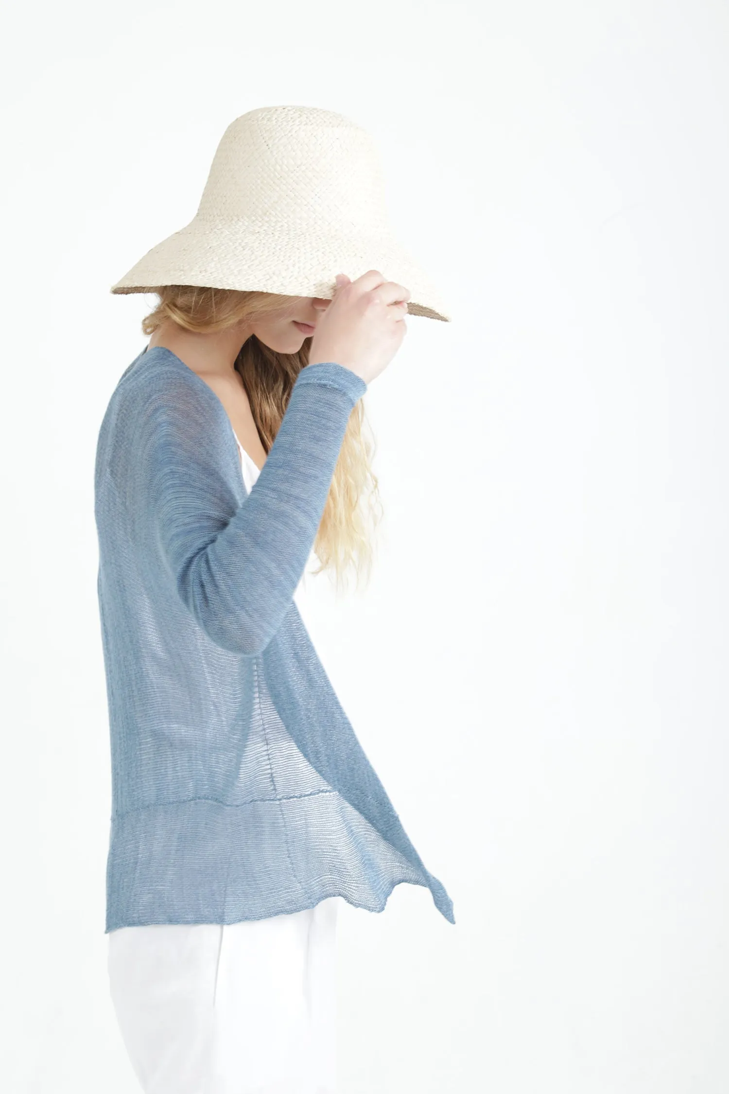 Nude Light Powder Pink Light Pas Bamboo Cardigan