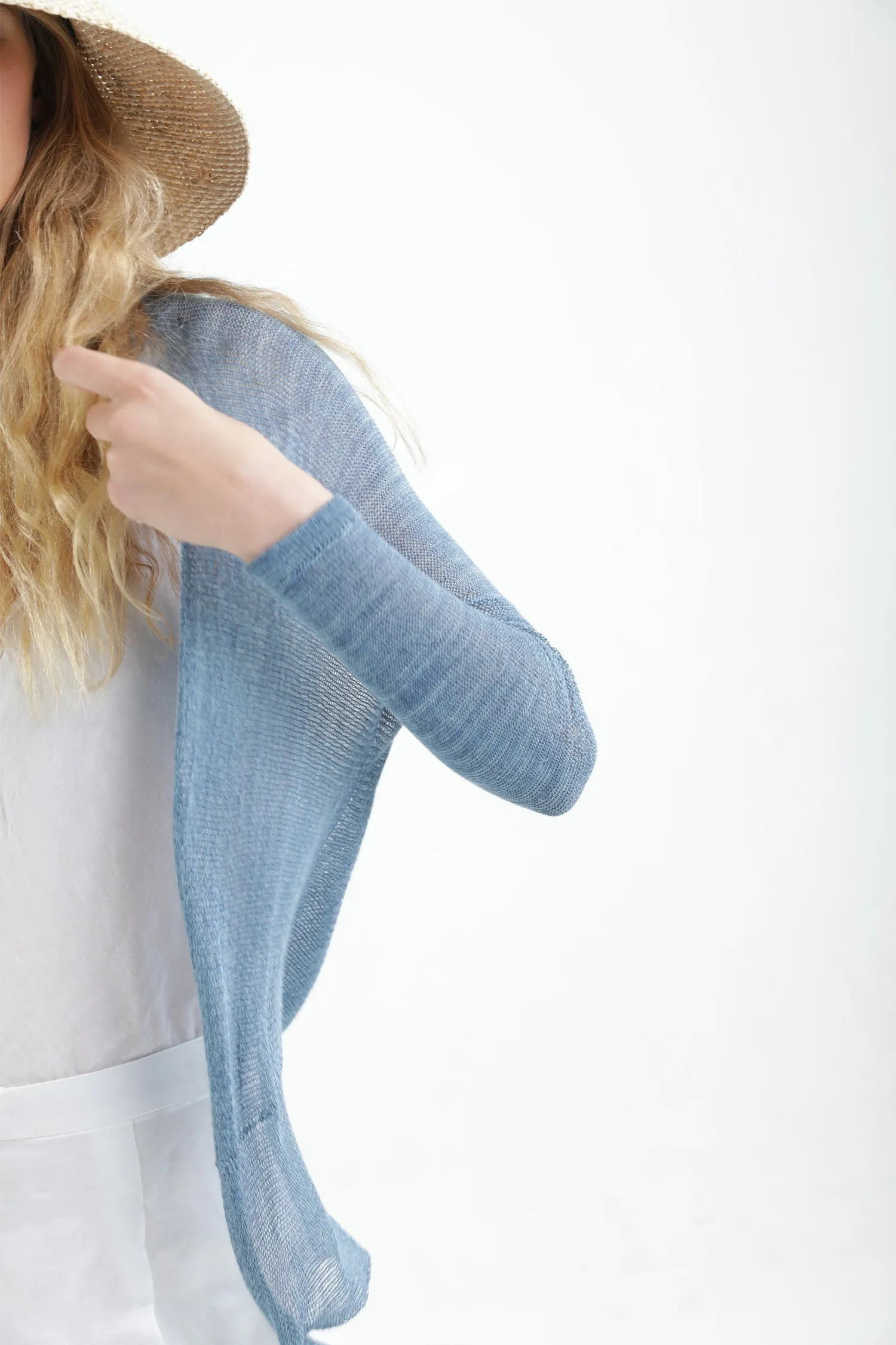 Nude Light Powder Pink Light Pas Bamboo Cardigan