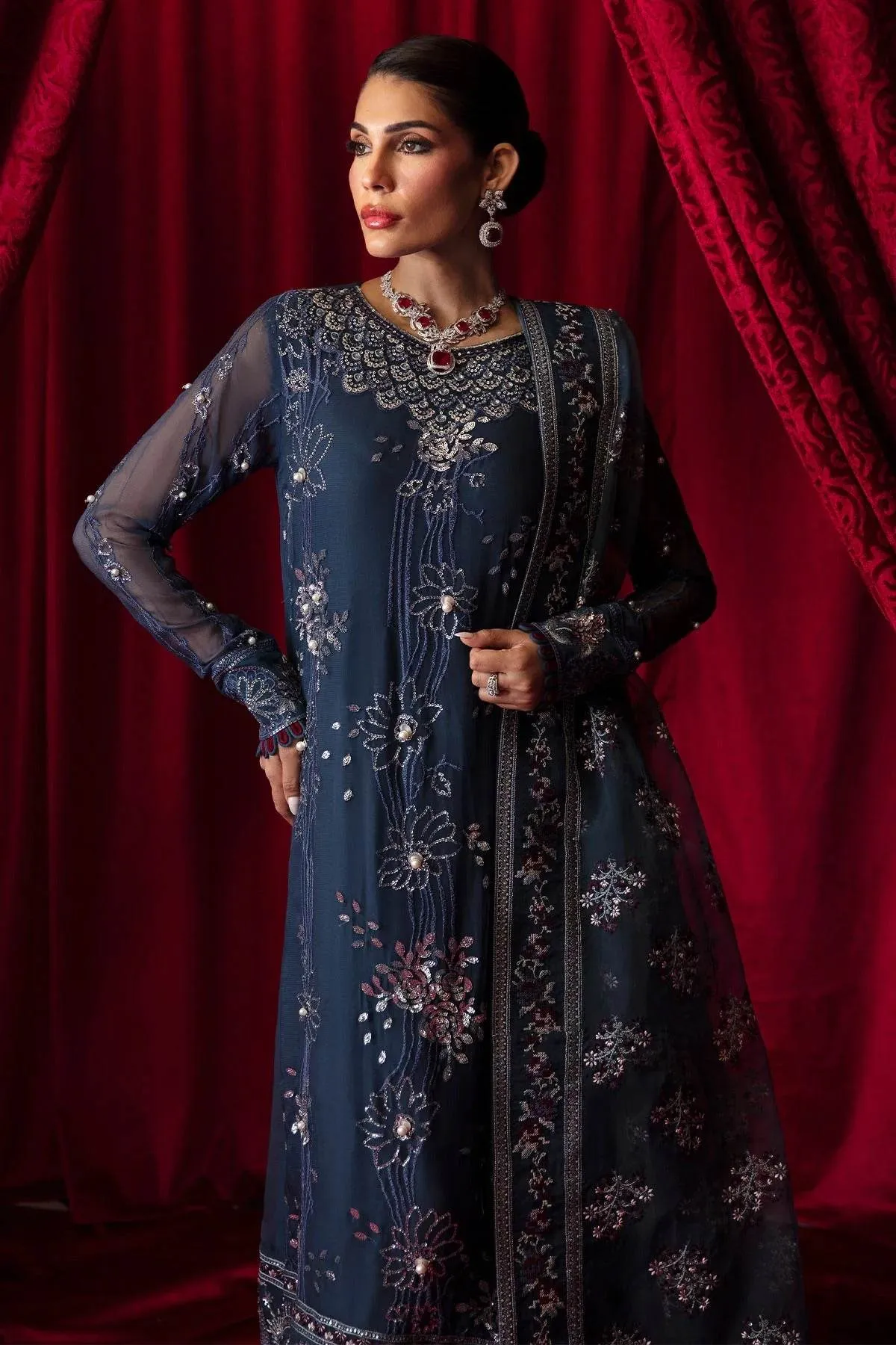 Nureh Elanora Embroidered Luxury 3pcs