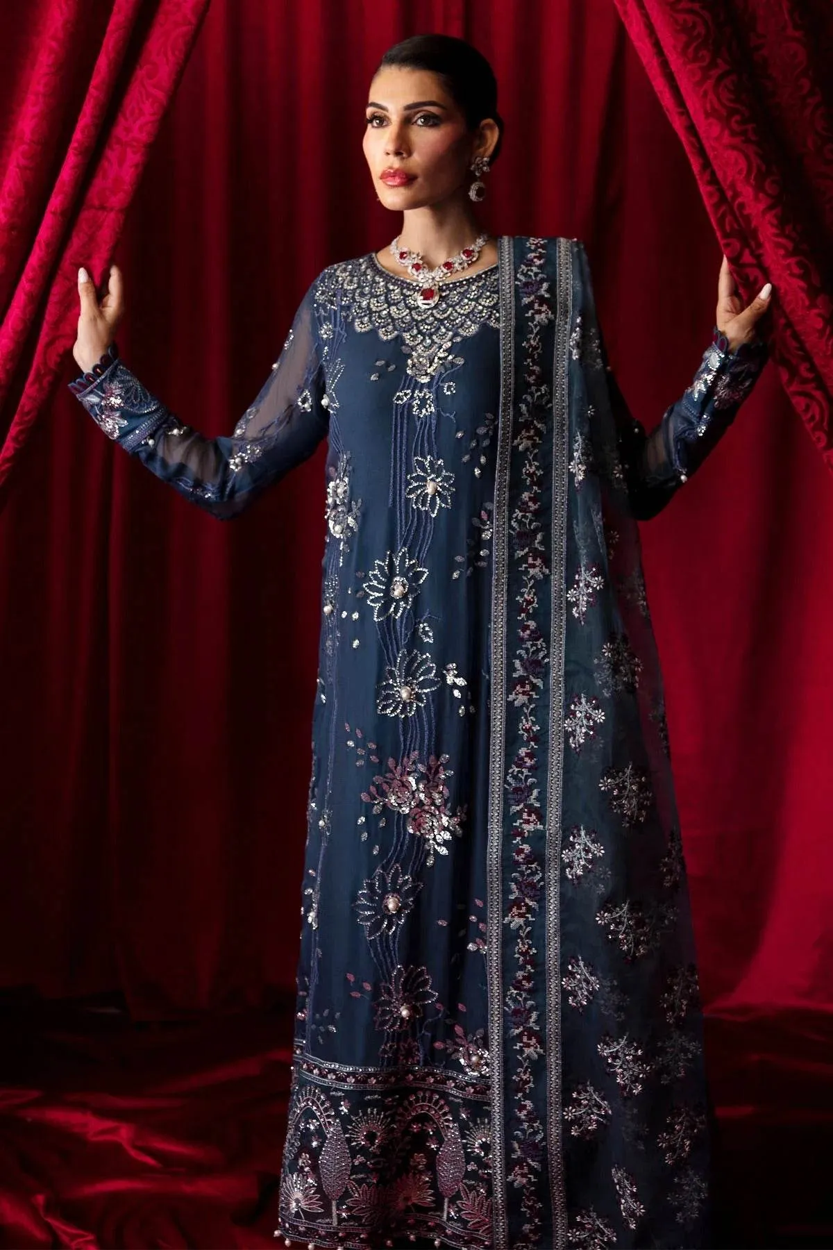 Nureh Elanora Embroidered Luxury 3pcs