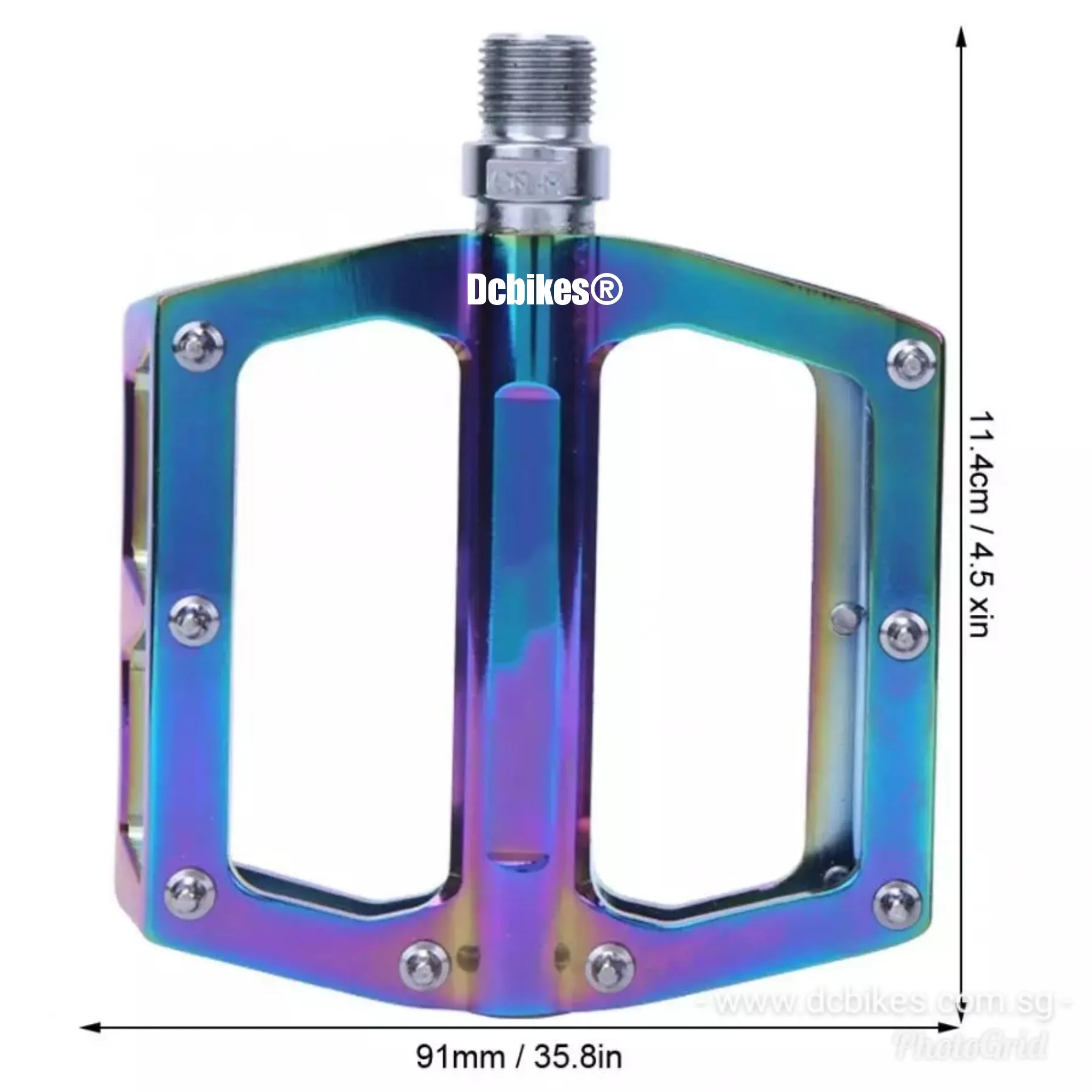 Oil Slick Rainbow MTB Road Aluminum Alloy MTB Pedals