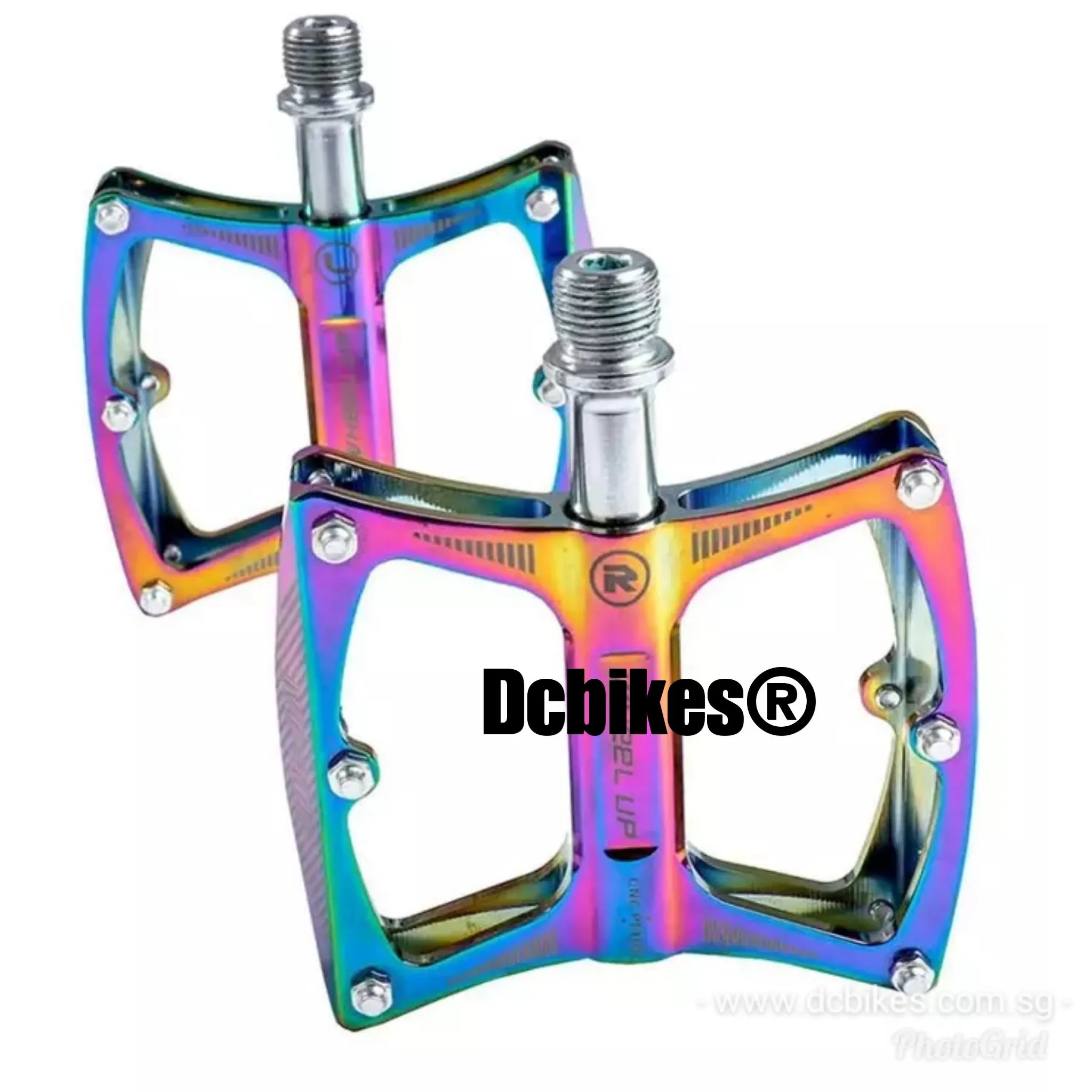 Oil Slick Rainbow MTB Road Aluminum Alloy Ultralight MTB Pedals