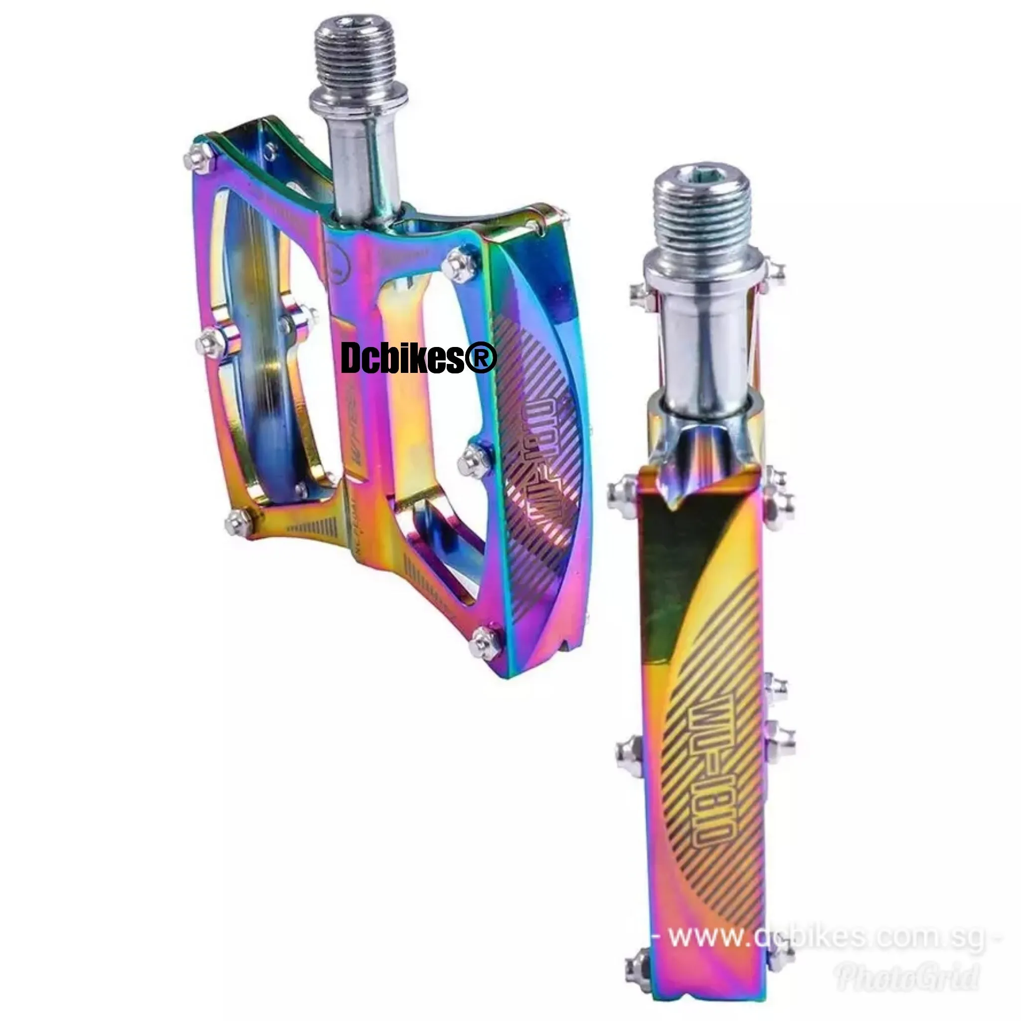 Oil Slick Rainbow MTB Road Aluminum Alloy Ultralight MTB Pedals