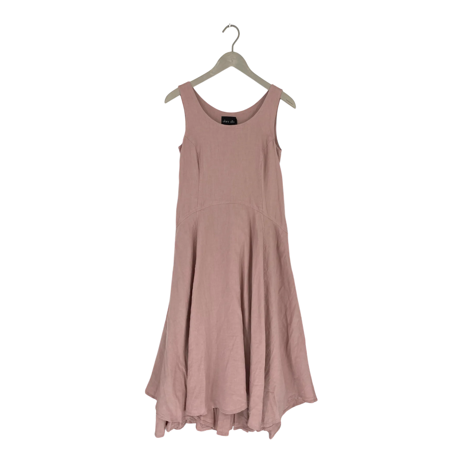 Olars Ulla knekt linen dress, rose pink | woman S