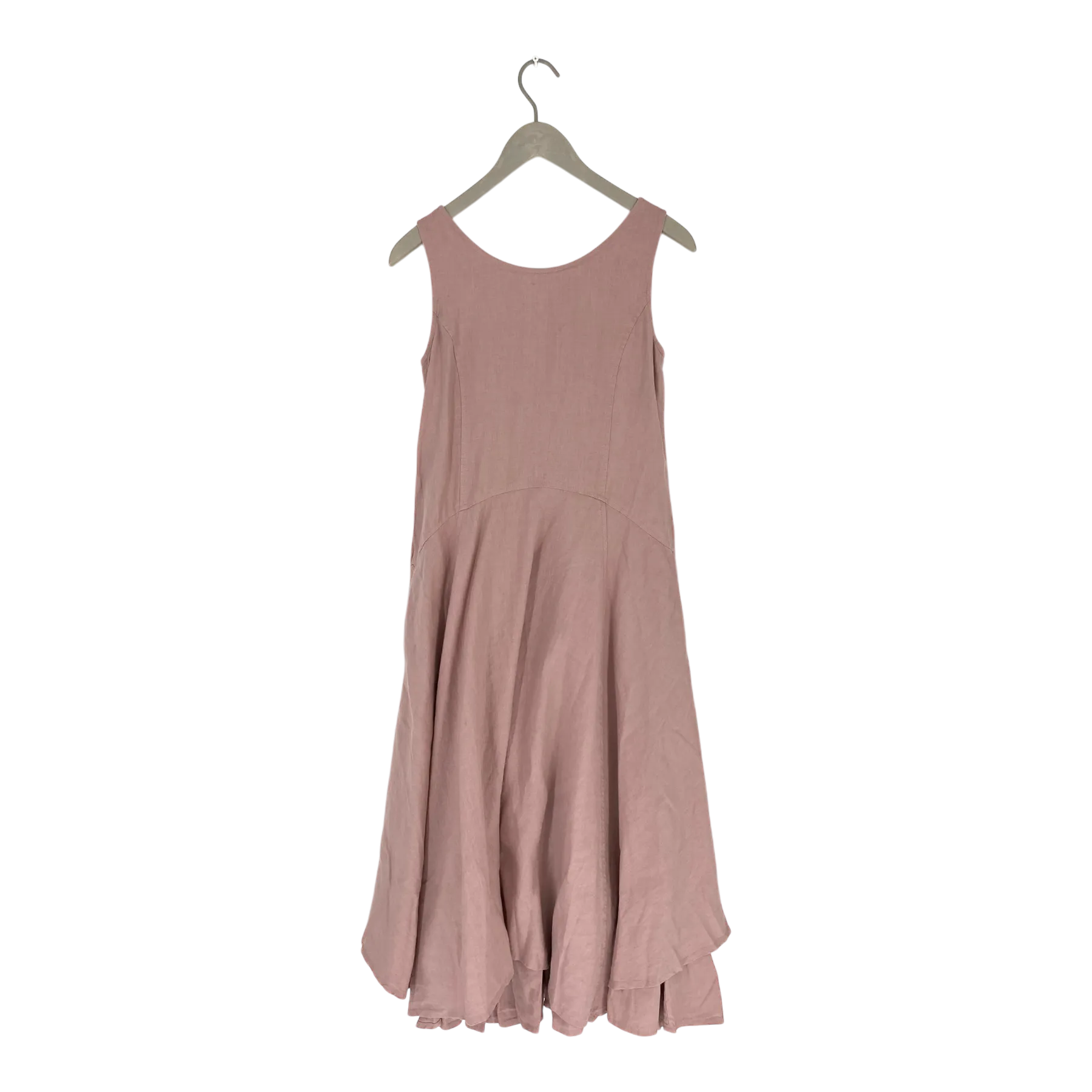 Olars Ulla knekt linen dress, rose pink | woman S