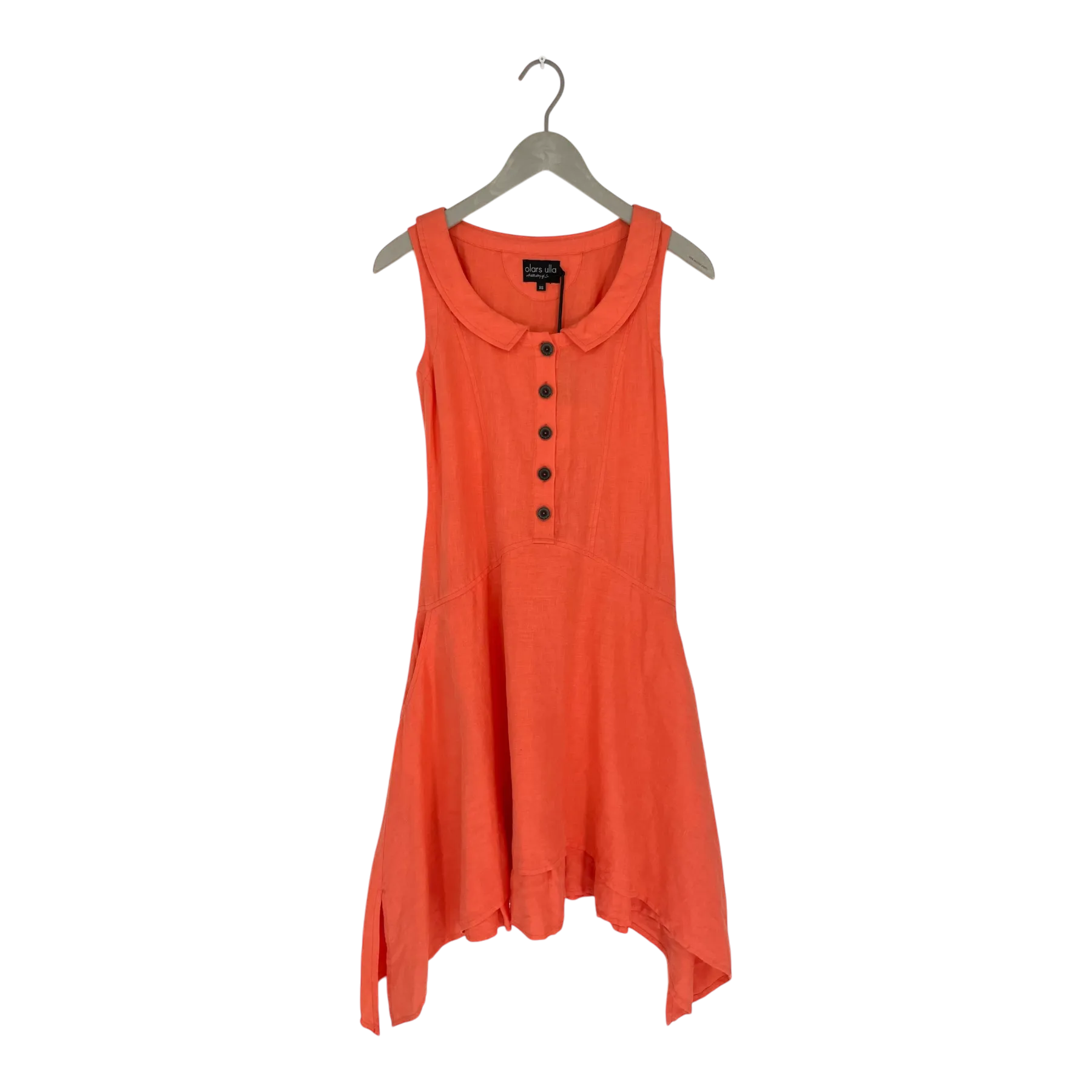 Olars Ulla kurona linen dress, orange  | woman XS