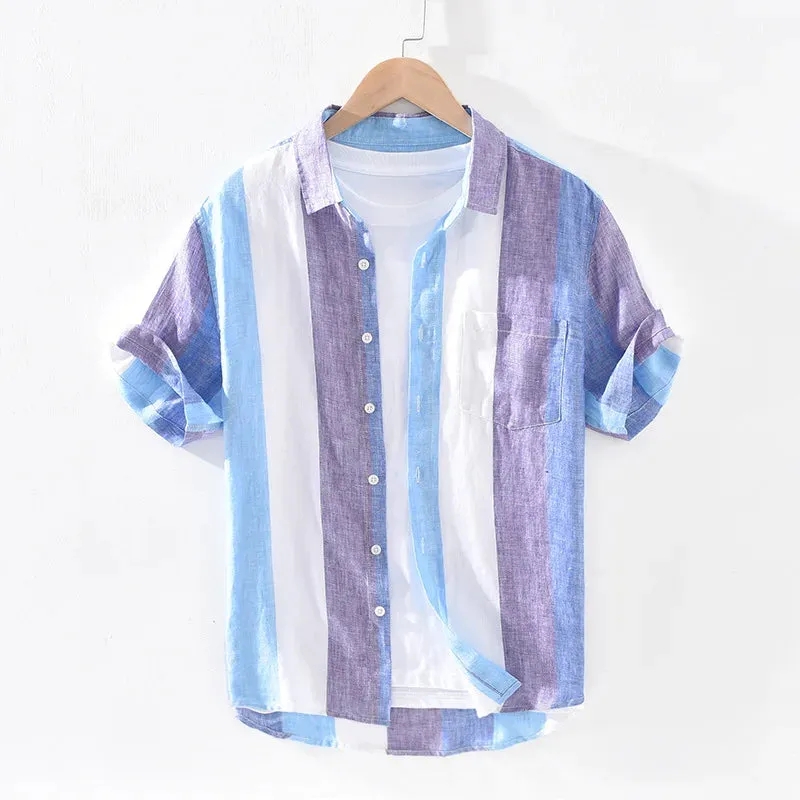 OLIVER ROMANO BREEZY 100% LINEN SHIRT