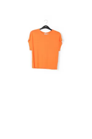 Orange linen T-shirt