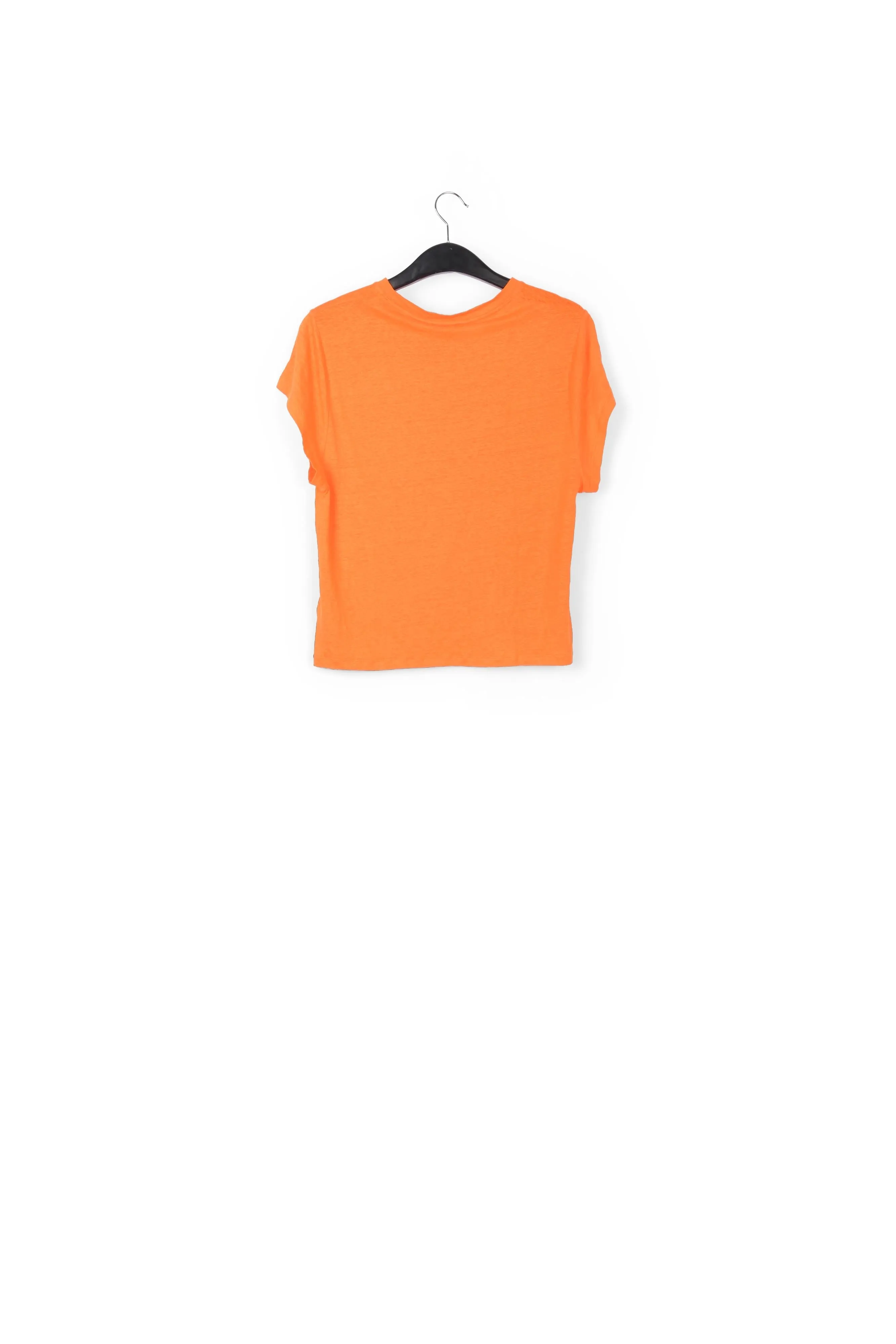 Orange linen T-shirt