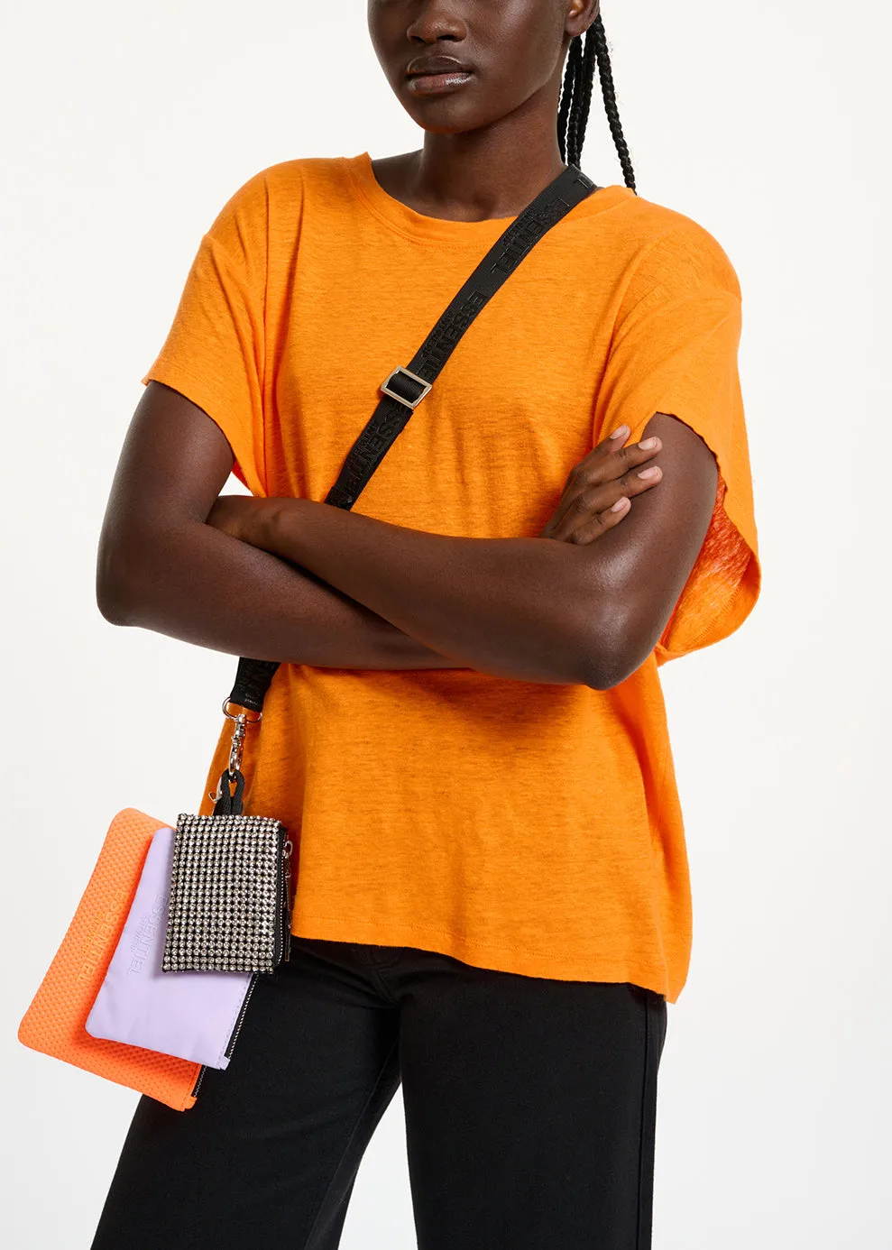 Orange linen T-shirt