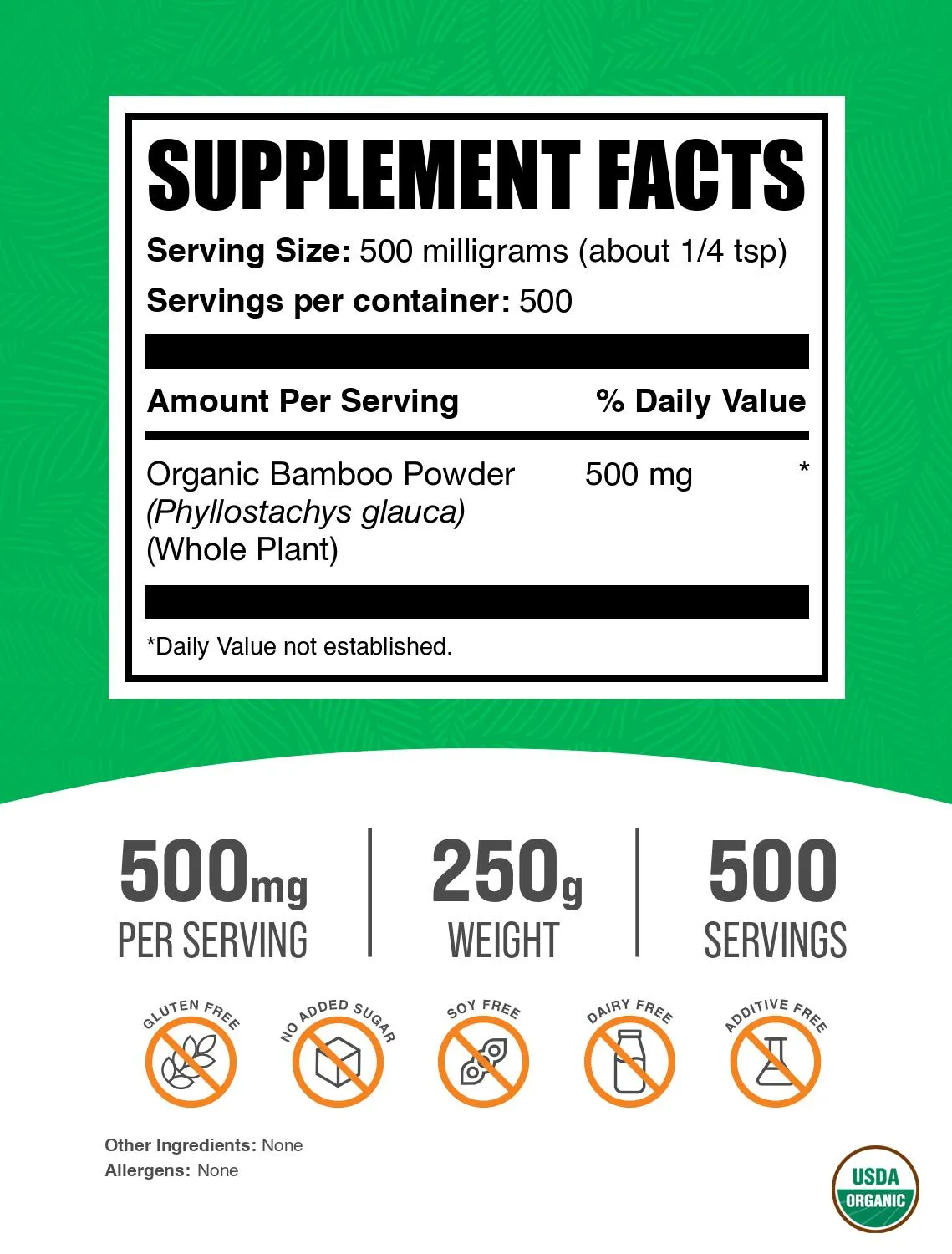 Organic Bamboo Powder