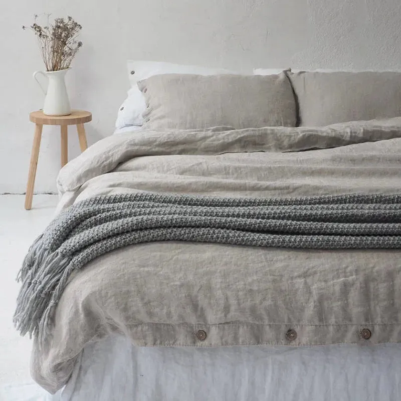 Organic French Flax Linen Bedding Cover Set