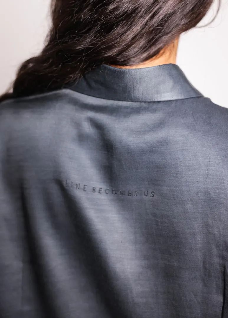 organic hatch placket shirt