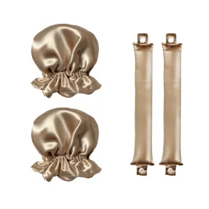 Organic Heatless Hair Curlers- Champagne