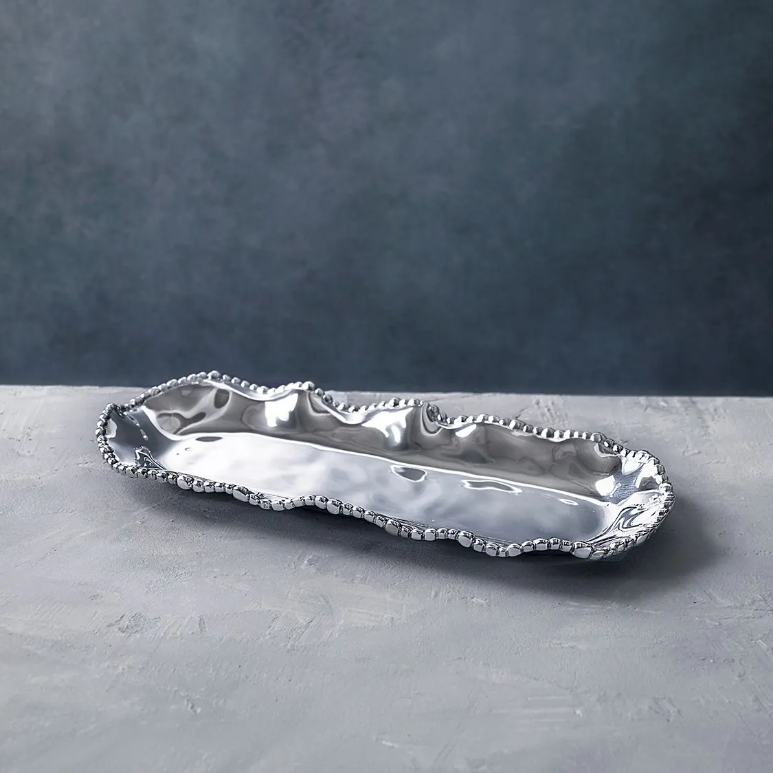 Organic Pearl Brooklyn Oval  Tray Medium