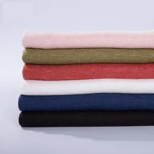 Organic solid knit hemp fabric for lining
