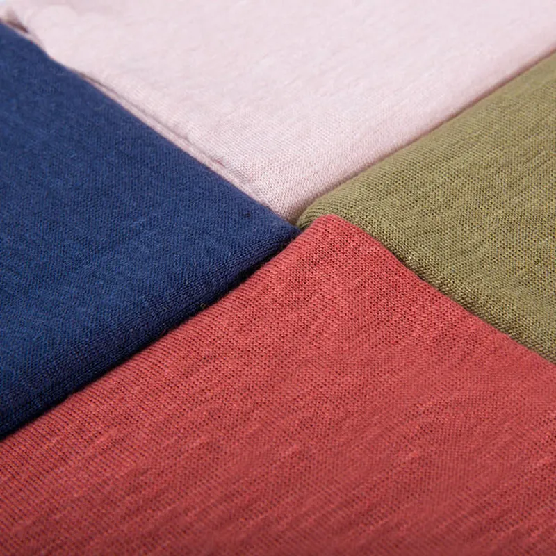 Organic solid knit hemp fabric for lining