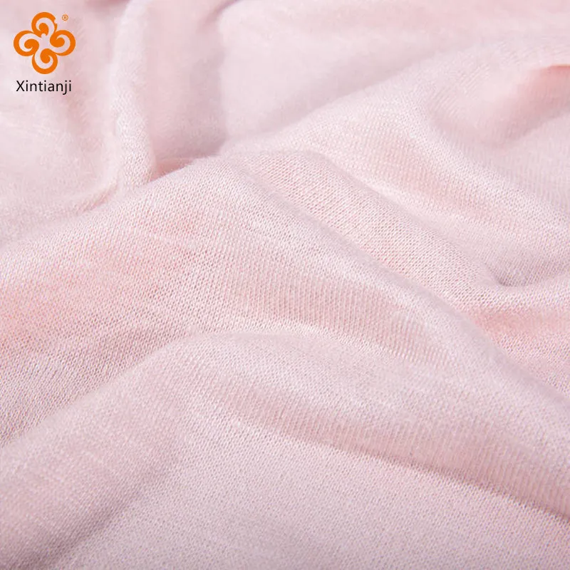 Organic solid knit hemp fabric for lining