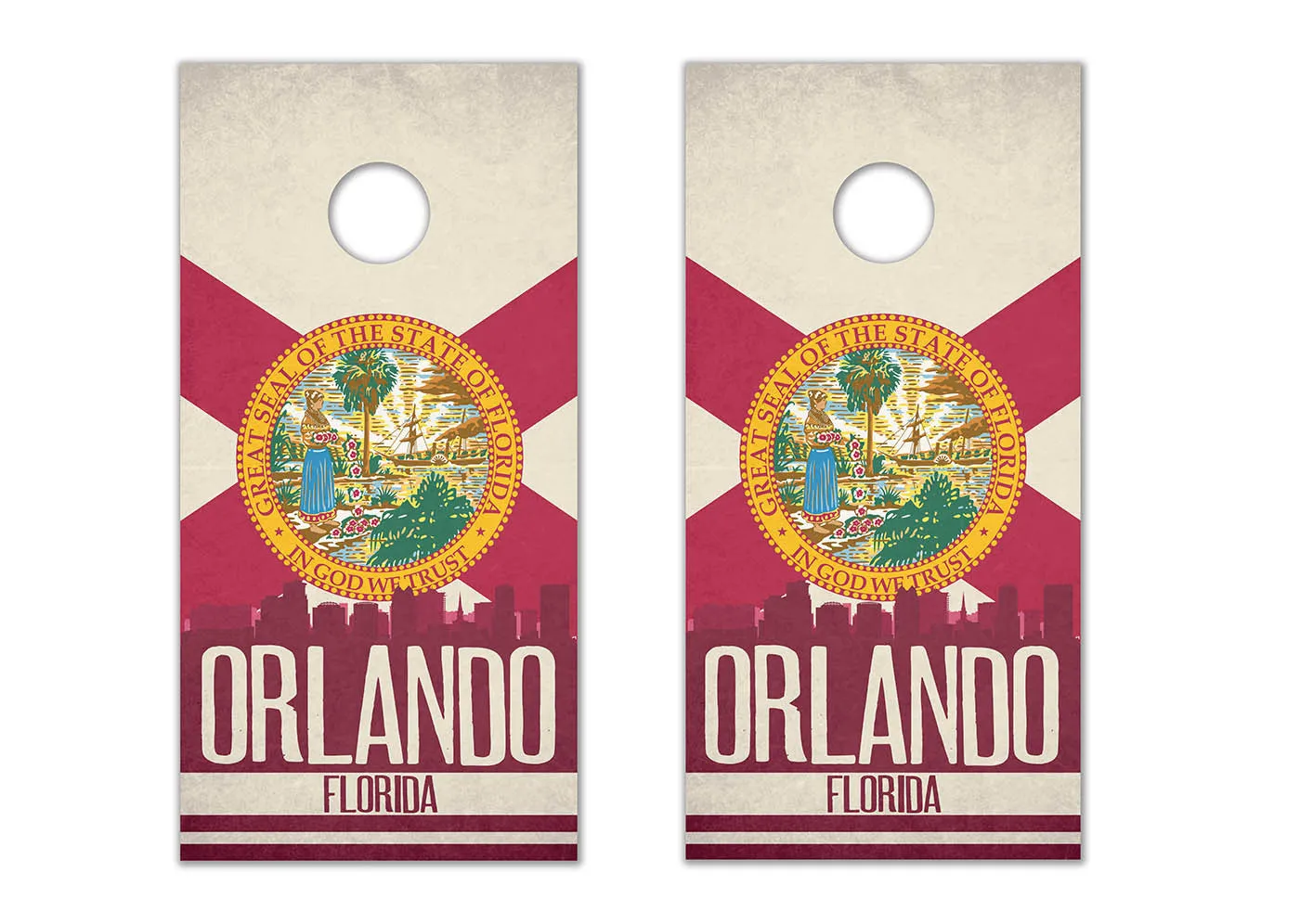 Orlando State Flag Skyline