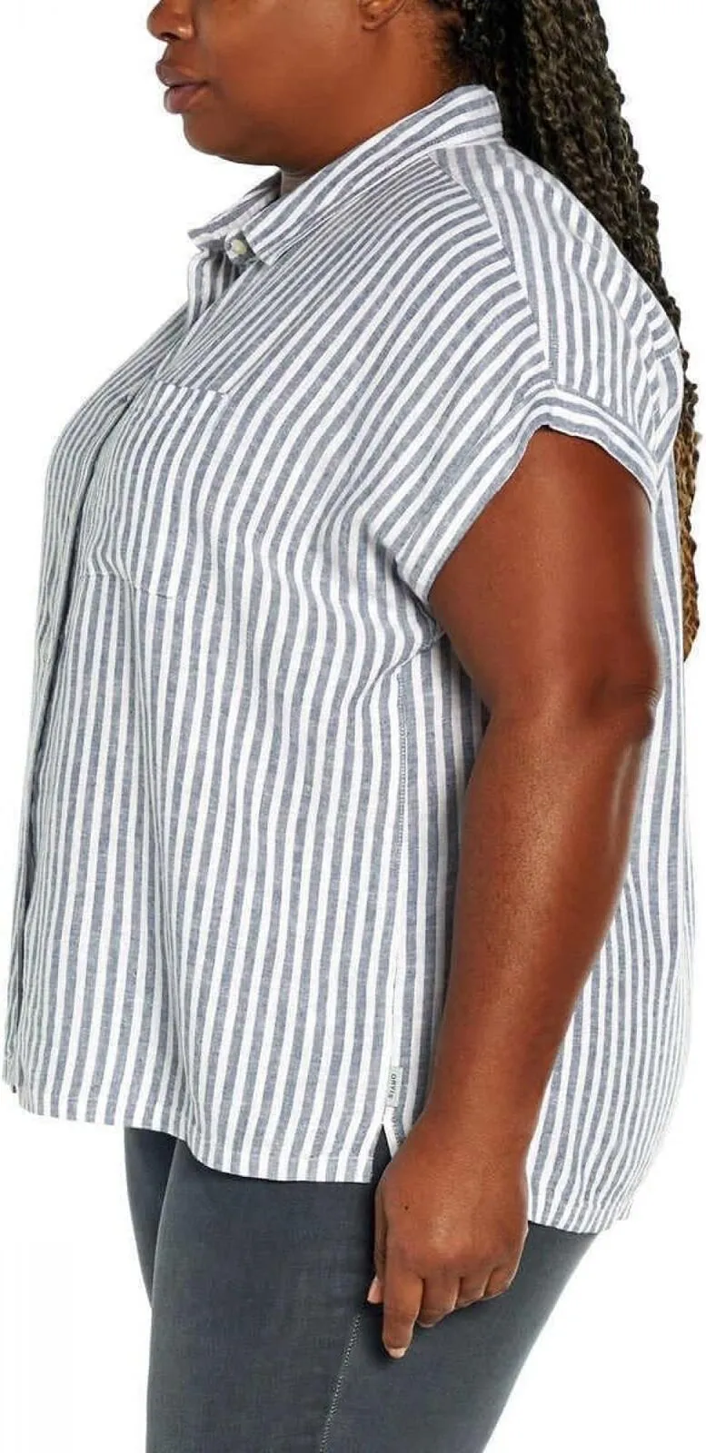 Orvis Womens Linen Blend Button Up Shirt 1758407