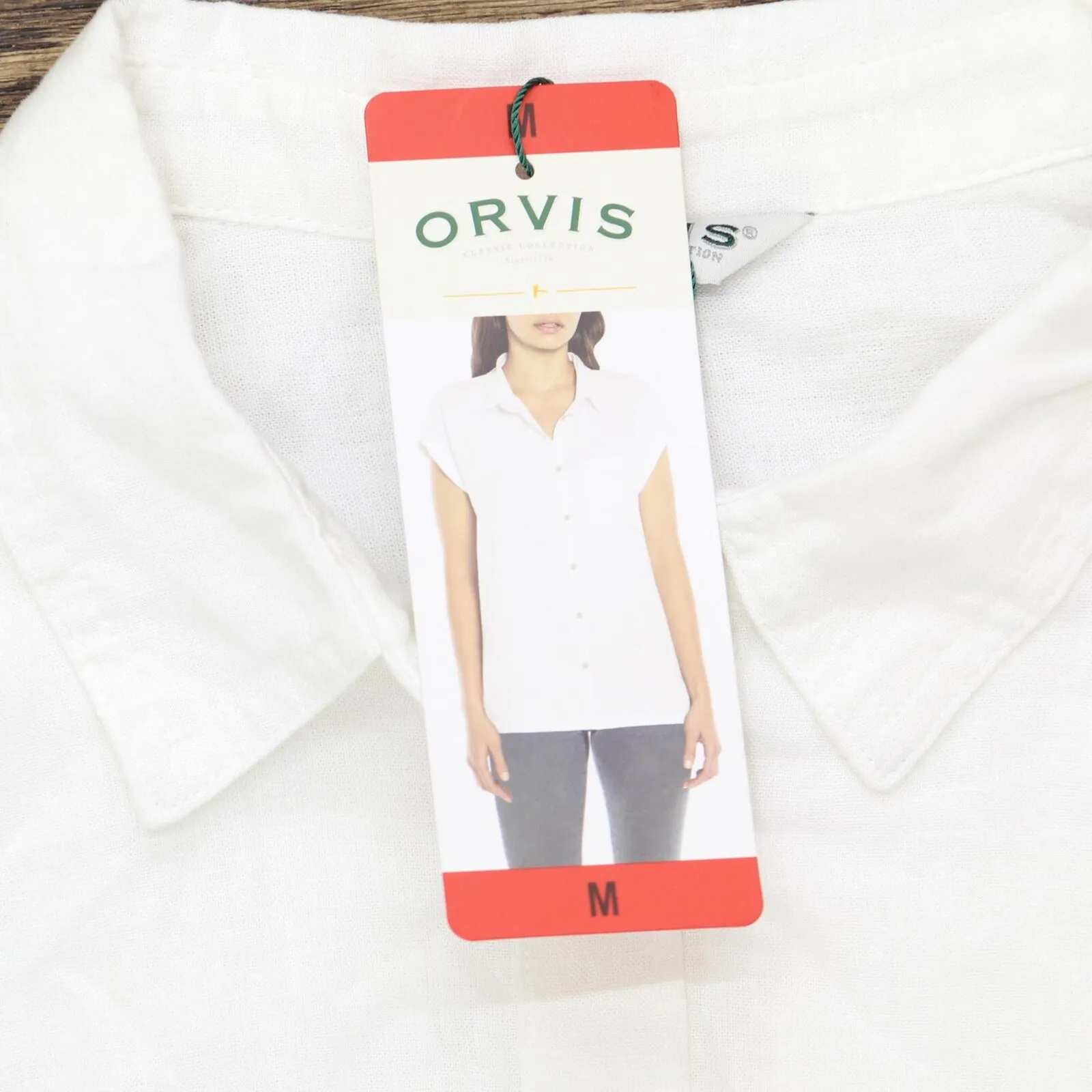 Orvis Womens Linen Blend Button Up Shirt 1758407