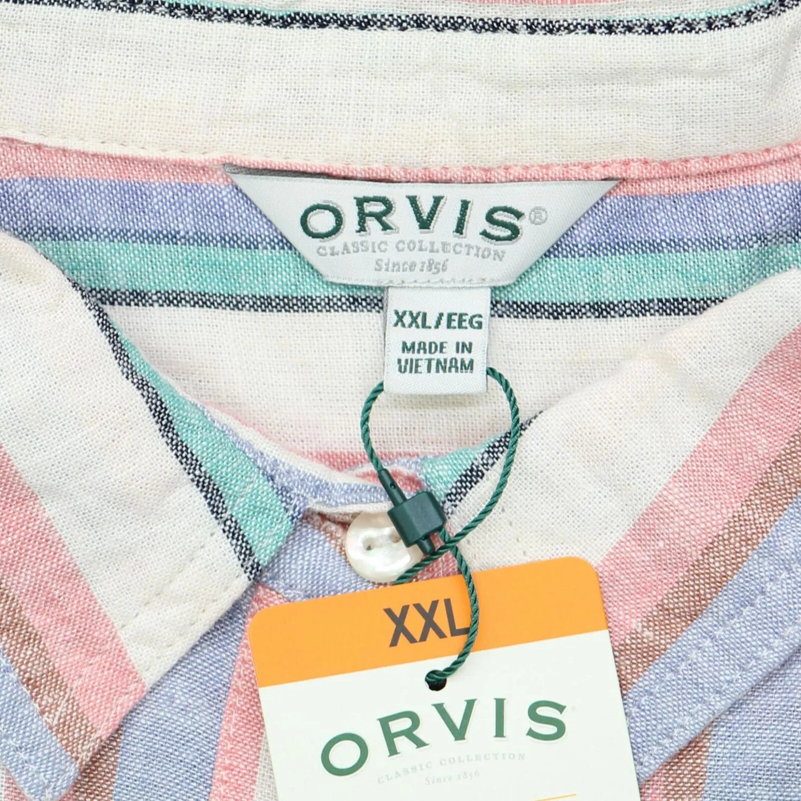 Orvis Womens Linen Blend Button Up Shirt 1758407