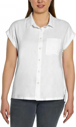 Orvis Womens Linen Blend Button Up Shirt 1758407