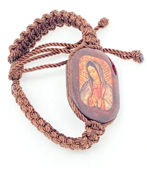 Our Lady of Guadalupe Brown Bracelet Large Image