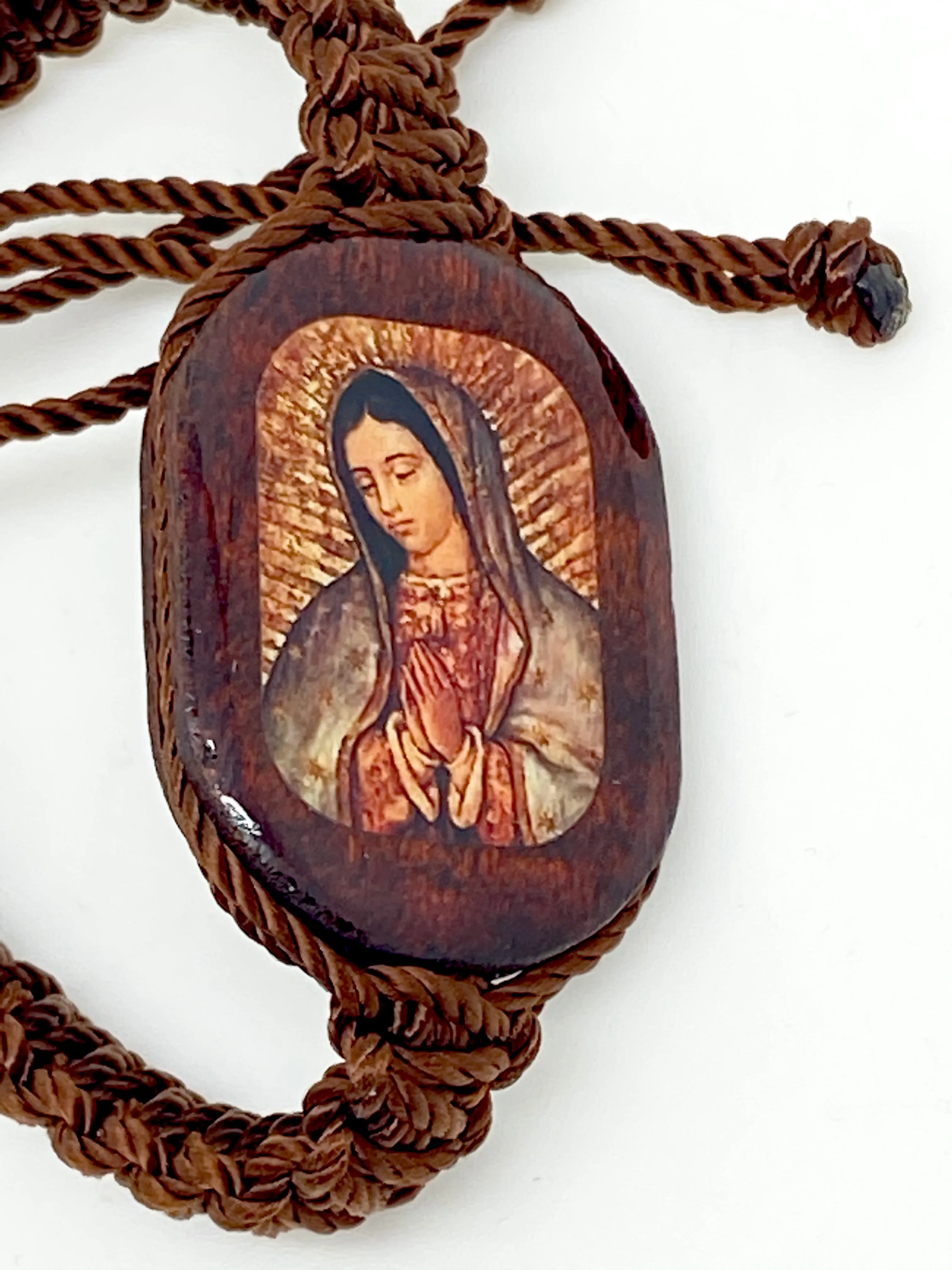 Our Lady of Guadalupe Brown Bracelet Large Image
