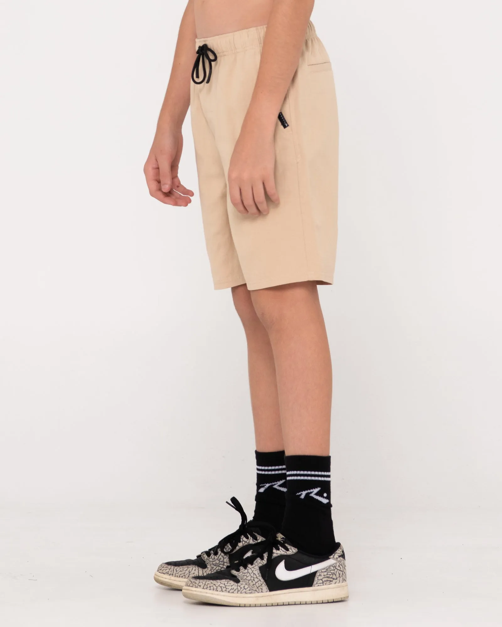 Overtone Elastic Waist Linen Short Boys